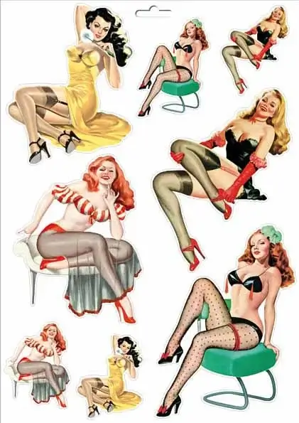 Sexy Pinup-Aufkleber 4
