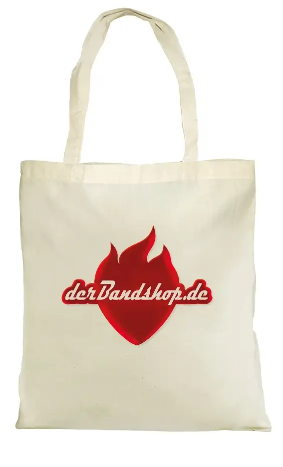 Baumwolltasche Natur lang mit Druck
