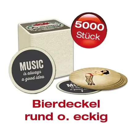 Bierdeckel 5.000 Stück