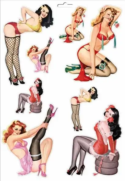 Sexy Pinup-Aufkleber 1
