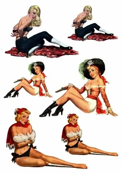 Waterslide Decal - Pin-Up Themes 1