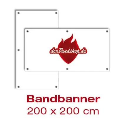 Bandbanner 200 x 200 cm