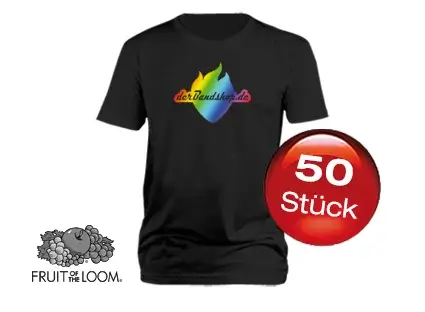 50 Bandshirts mit 5-farbigem Druck