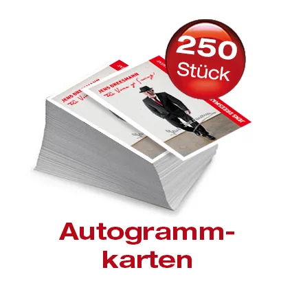 Autogrammkarten 250 Stück
