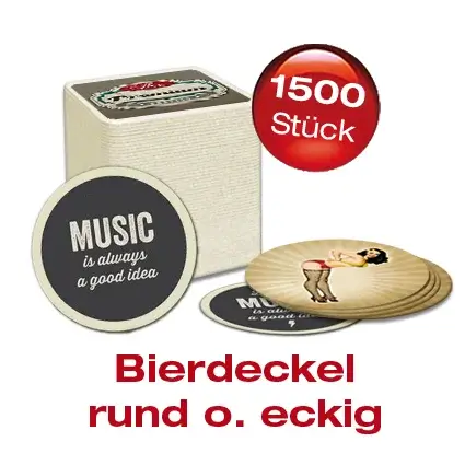 Bierdeckel 1.500 Stück