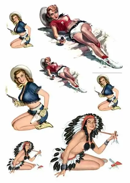 Waterslide Decal - Pin-Up Themes 5