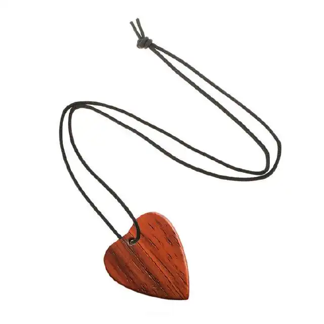 Herzplektren Kette Palmholz Laser graviert