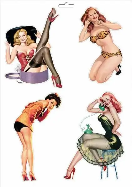 Sexy Pinup-Aufkleber 2