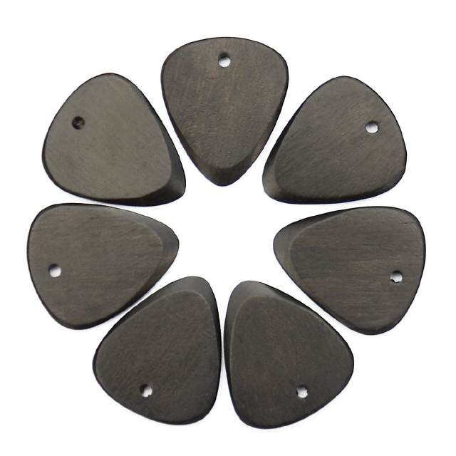 Holzplektren Ebony Laser graviert