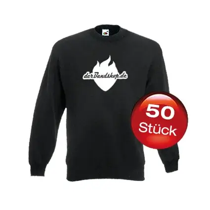 50 Sweatshirts mit 1-farbigem Aufdruck
