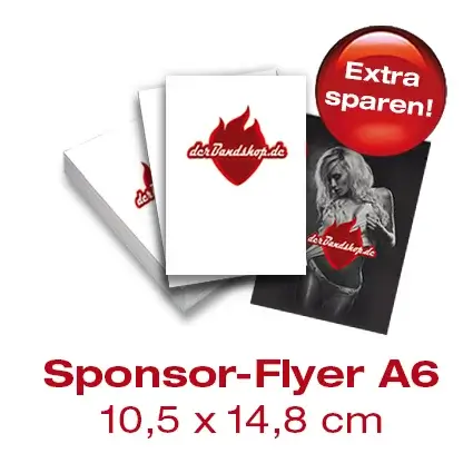 Sponsorflyer DIN A6 - 5.000 Stück