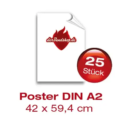Bandposter DIN A2 - 25 Stück