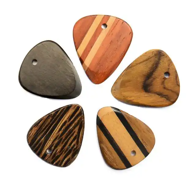 Holzplektren Set Laser graviert