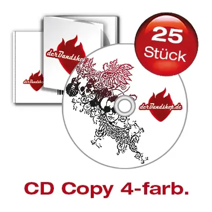 25 CD´s mit 4 farbigem Labeldruck
