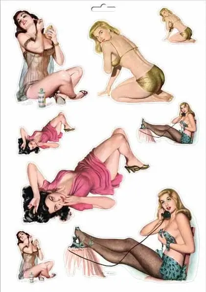 Darling Pinup-Aufkleber 1
