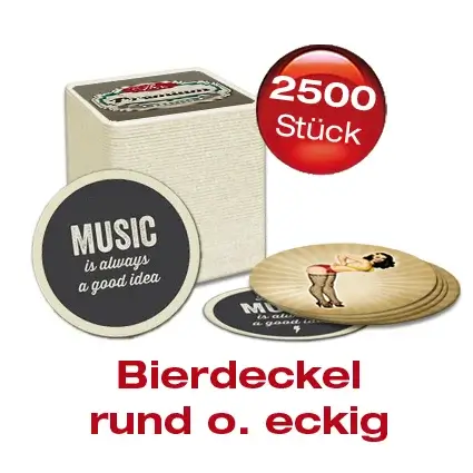 Bierdeckel 2.500 Stück