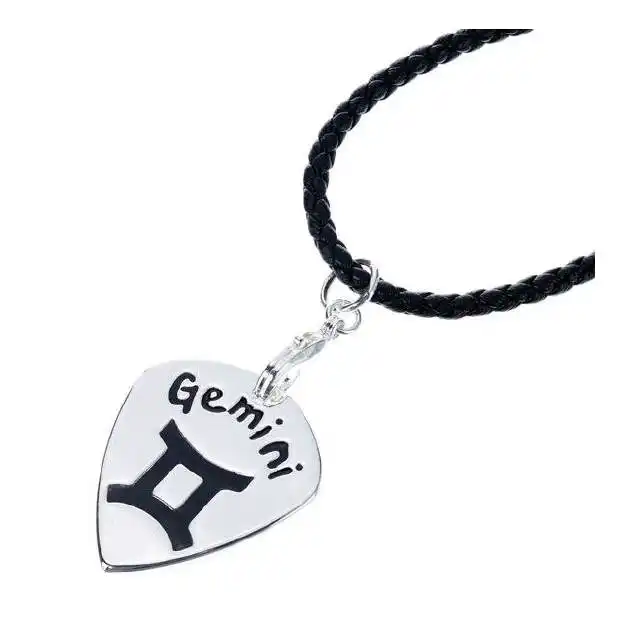 Plektren Kette mit Zwillinge Anhänger