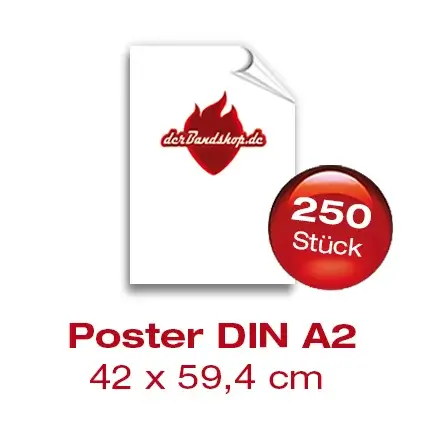Bandposter DIN A2 - 250 Stück