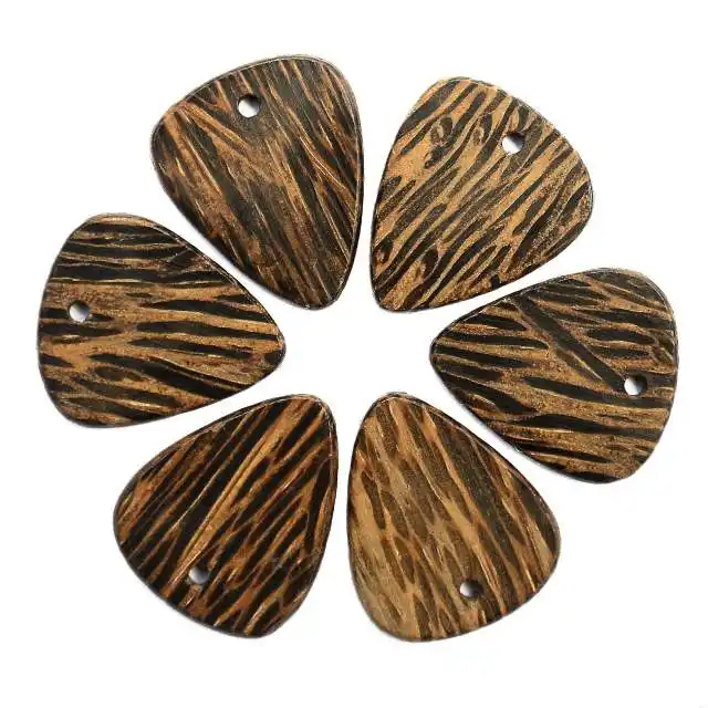 Holzplektren Zebrano Laser graviert