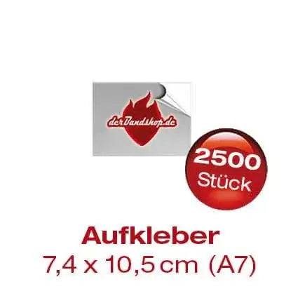 2500 Bandaufkleber DIN A7