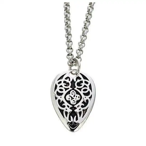 Edelstahl Kette mit Plektrum Tribal